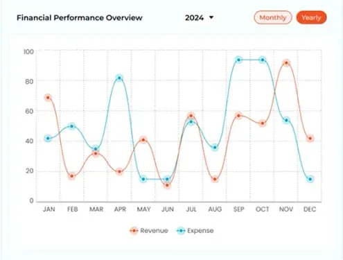 2024 revenue vs expense chart