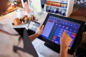 POS system dashboard for retail billing and inventory sync